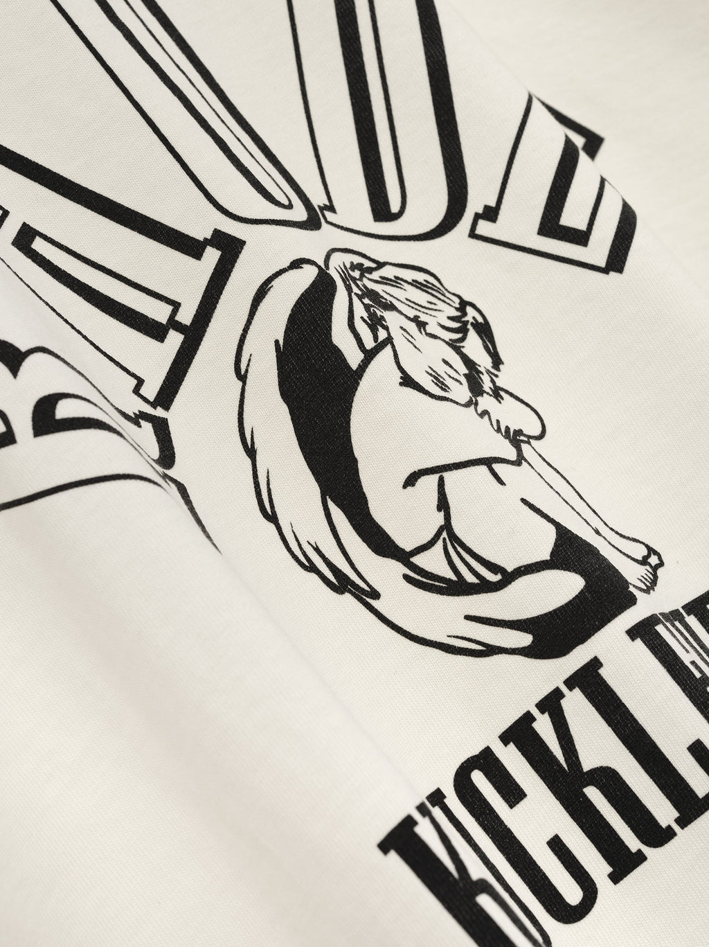 RHUDE KNUCKLEHEADS TEE - VTG WHITE\/BLACK
