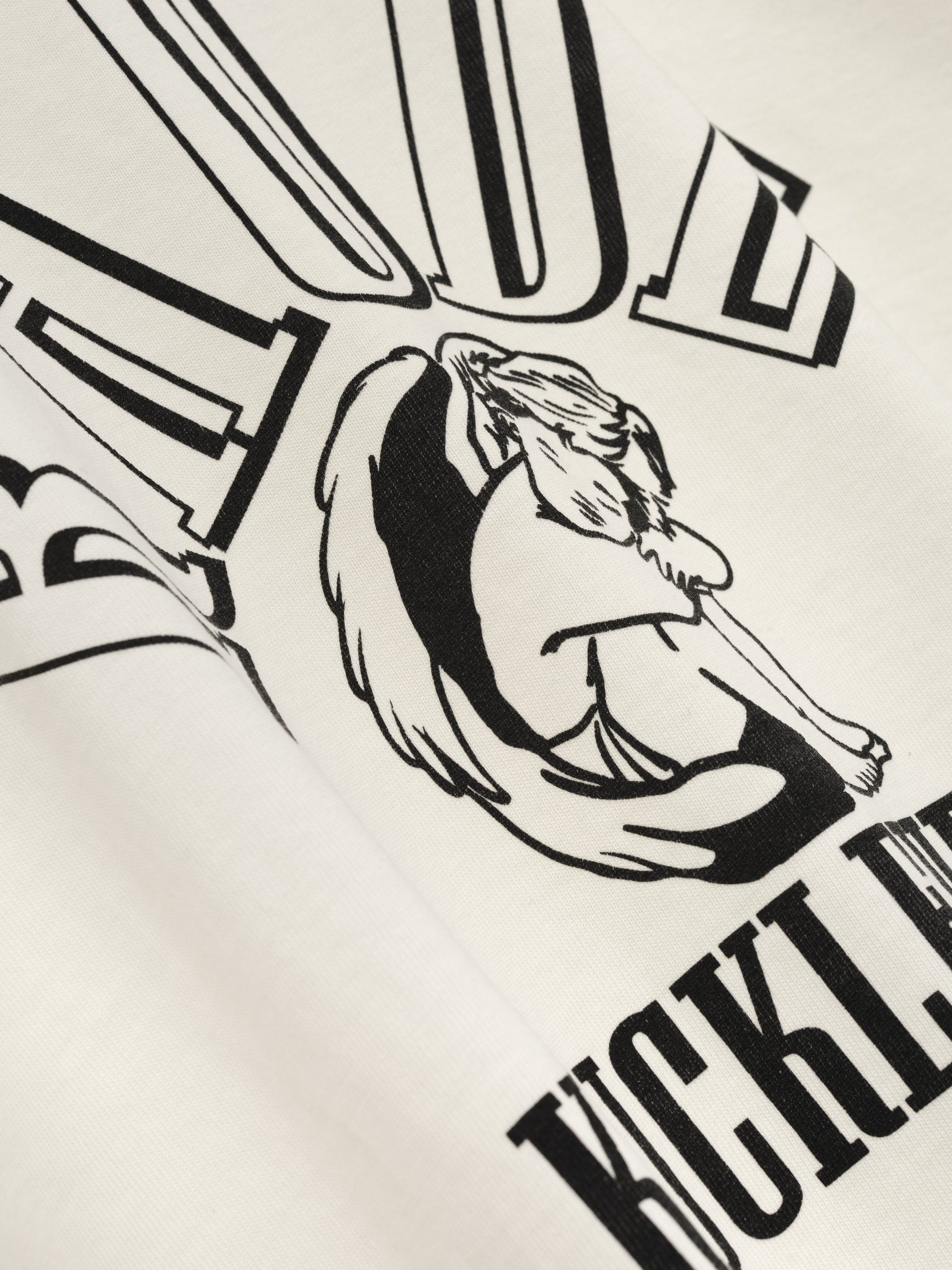 RHUDE KNUCKLEHEADS TEE - VTG WHITE\/BLACK