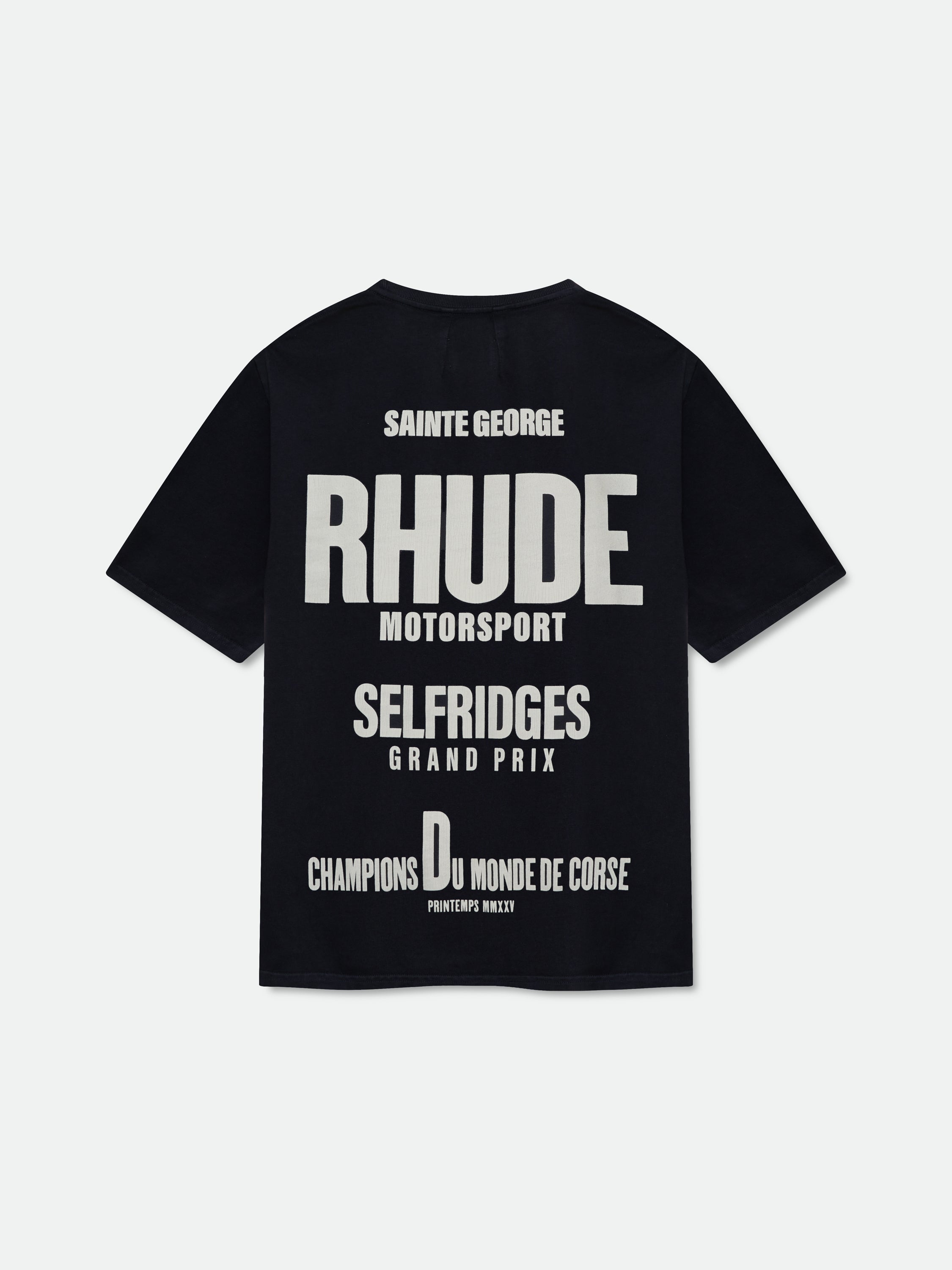 GRAND PRIX TEE - VINTAGE BLACK \/ WHITE \/ RED