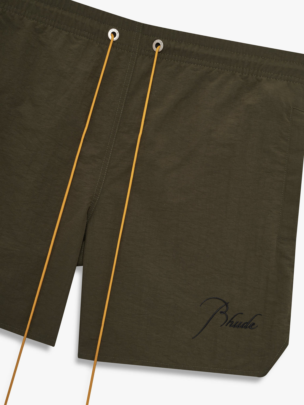 RHUDE RADIATOR SWIM TRUNKS - MOSS GREEN\/BLACK