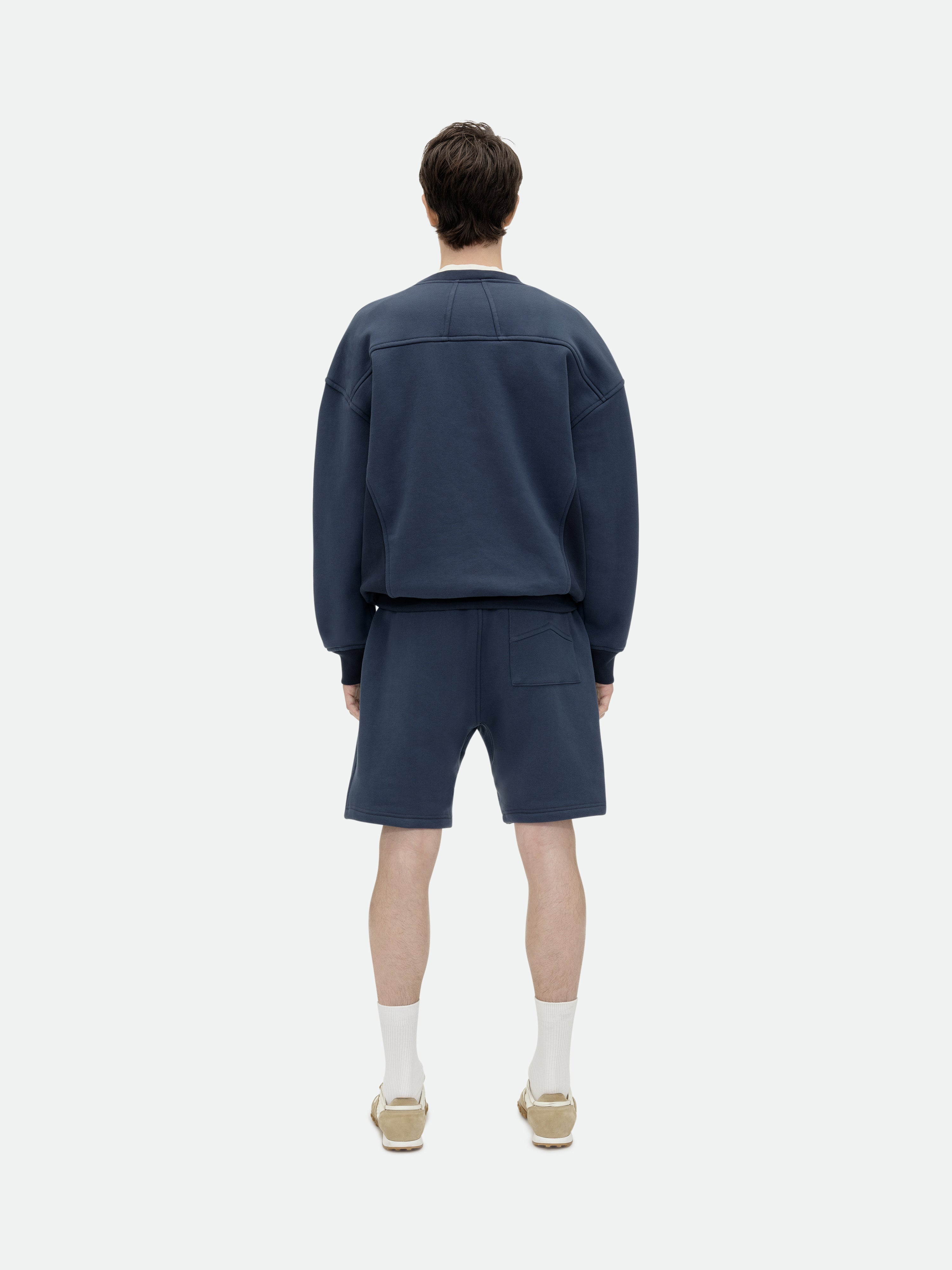 CLASSIQUE SWEAT SHORTS - NAVY\/YELLOW