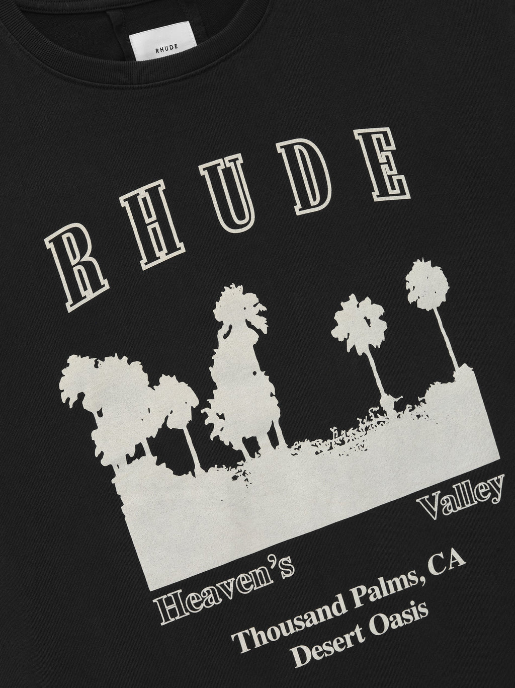 THOUSAND PALMS TEE - VTG BLACK\/WHITE