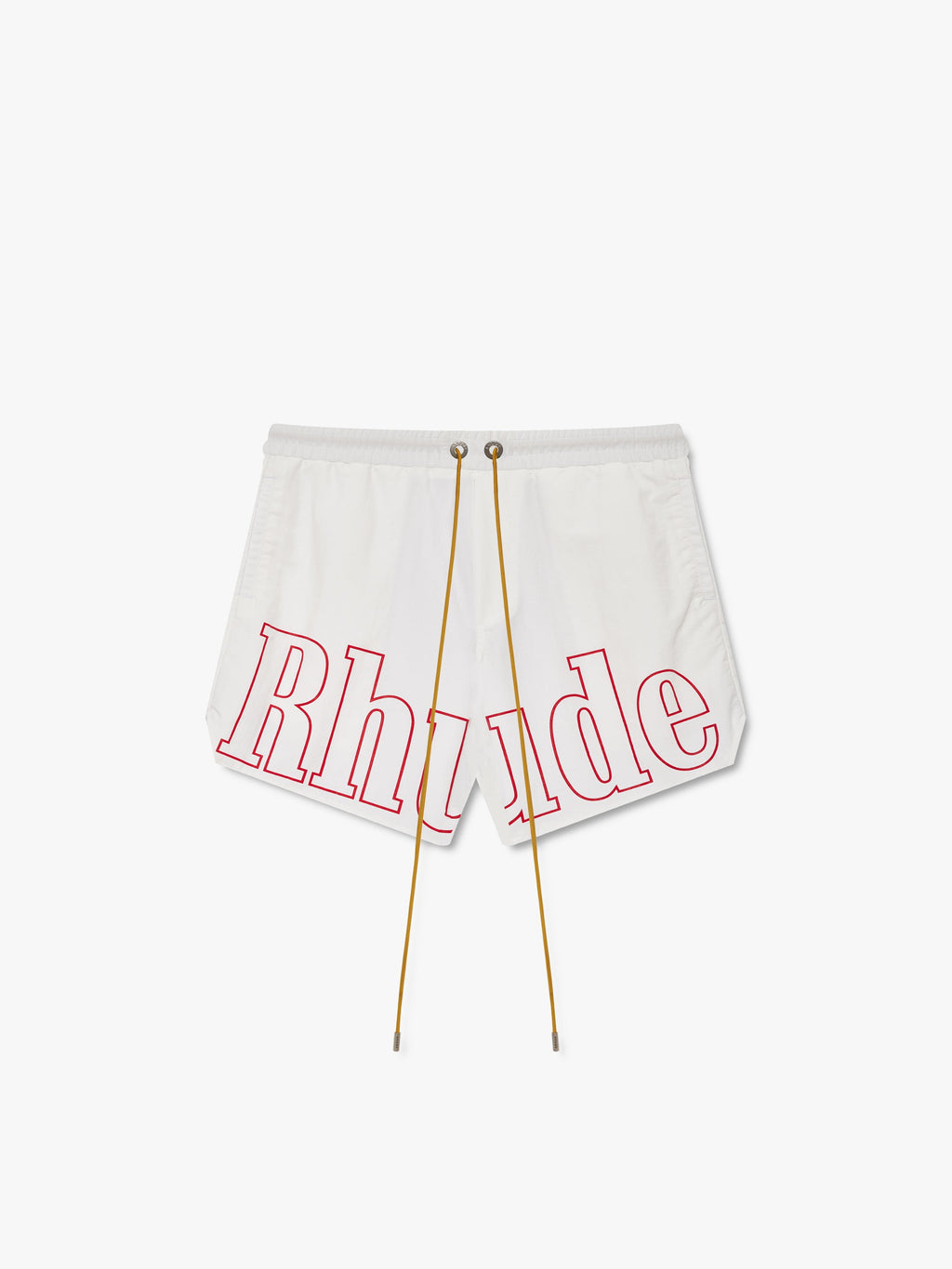 LOGO TRACK SHORT - WHITE\/RED
