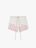 LOGO TRACK SHORT - WHITE\/RED
