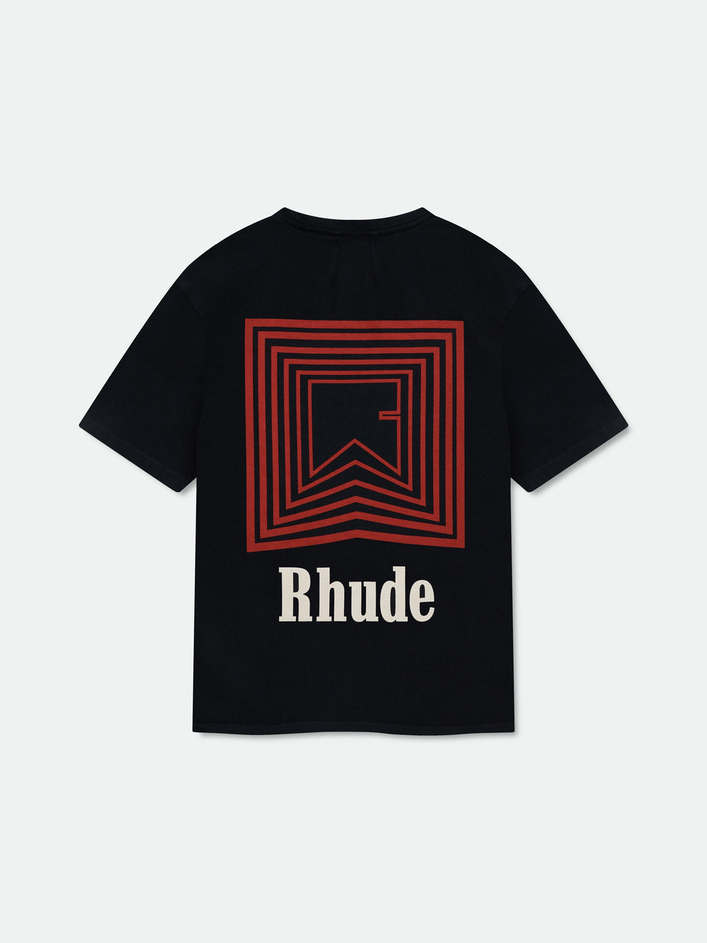 CHEVRON LOGO REPEAT TEE - VTG BLACK\/RED