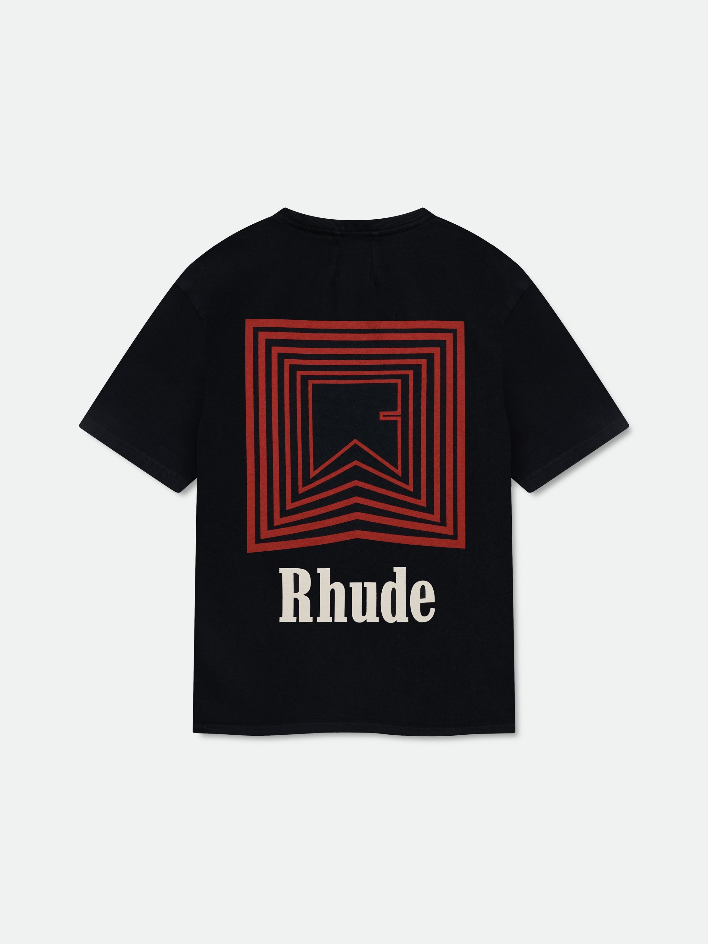 CHEVRON LOGO REPEAT TEE - VTG BLACK\/RED