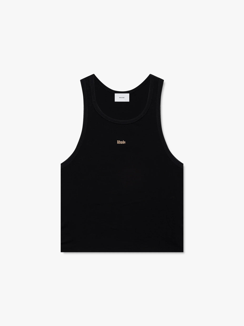LOGO RIBBED TANK TOP