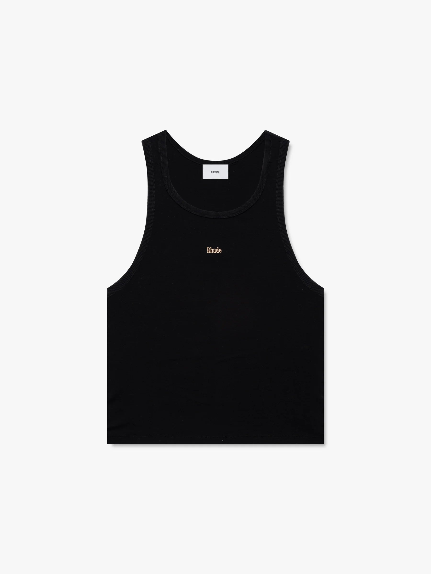 LOGO RIBBED TANK TOP