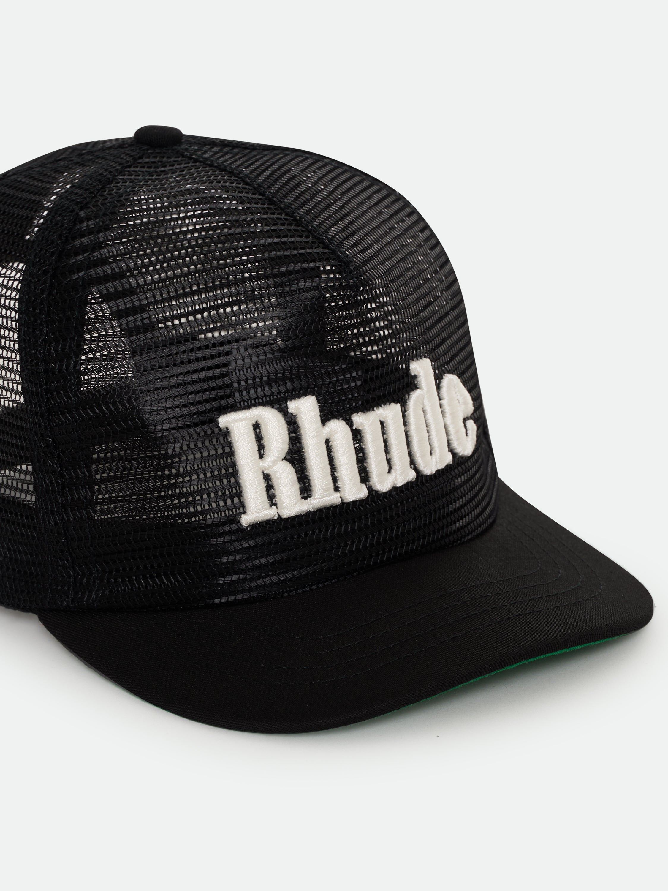 RHUDE LOGO MESH HAT - BLACK\/WHITE