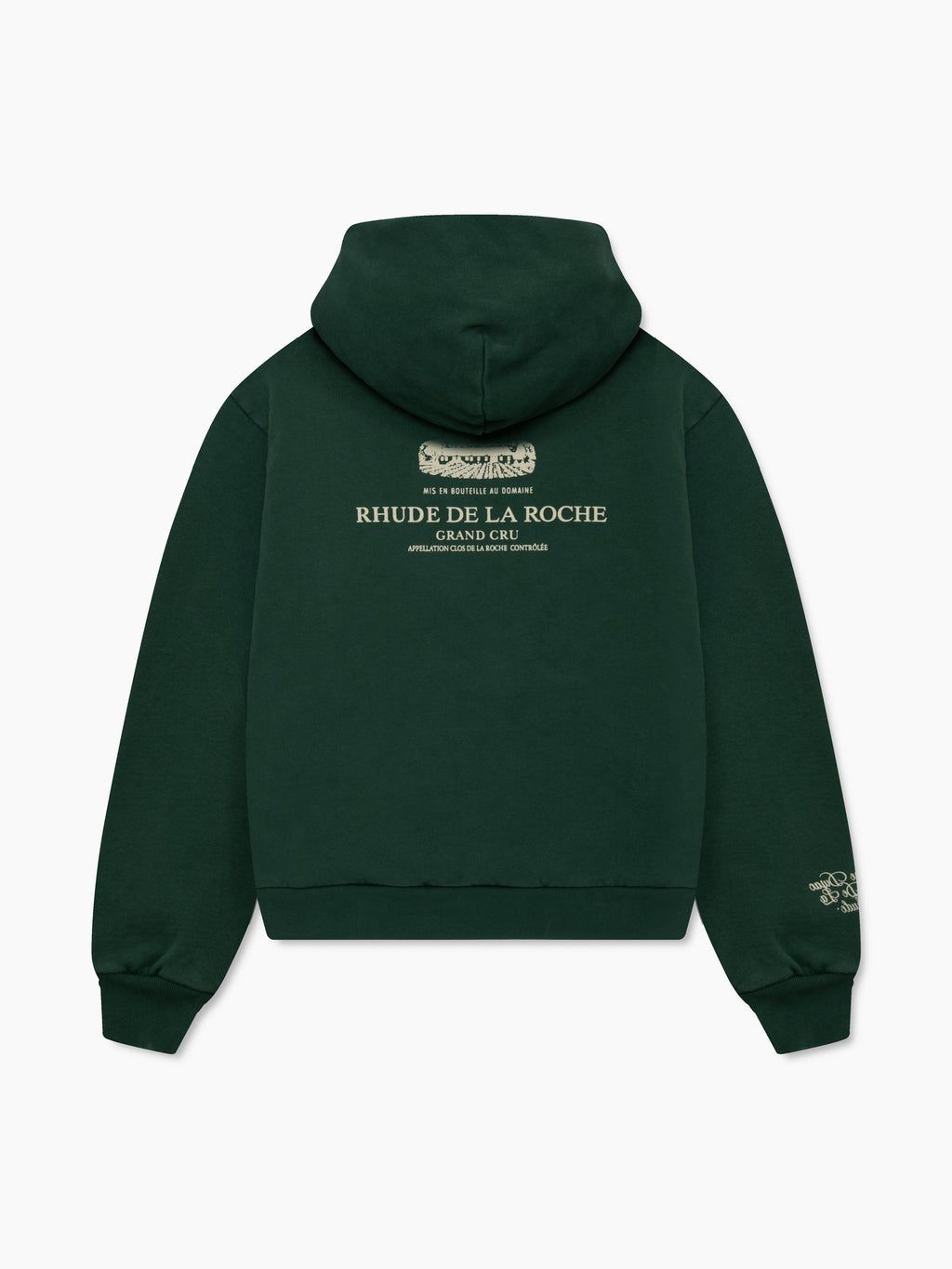 RHUDE x DOMAINE DUJAC HOODIE - GREEN \/ WHITE