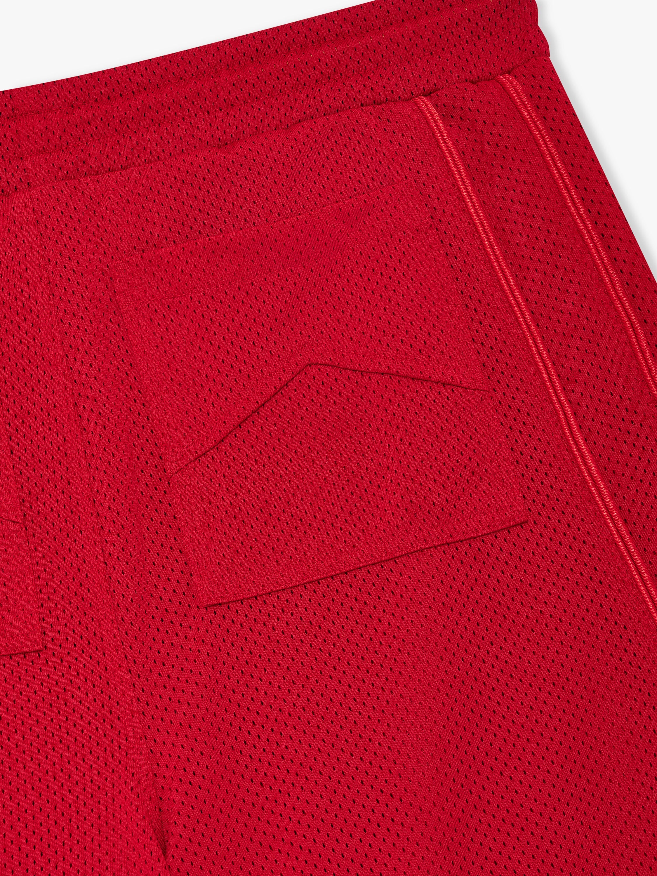 BAGGY COLLEGIATE LOGO SHORT - RED\/RED