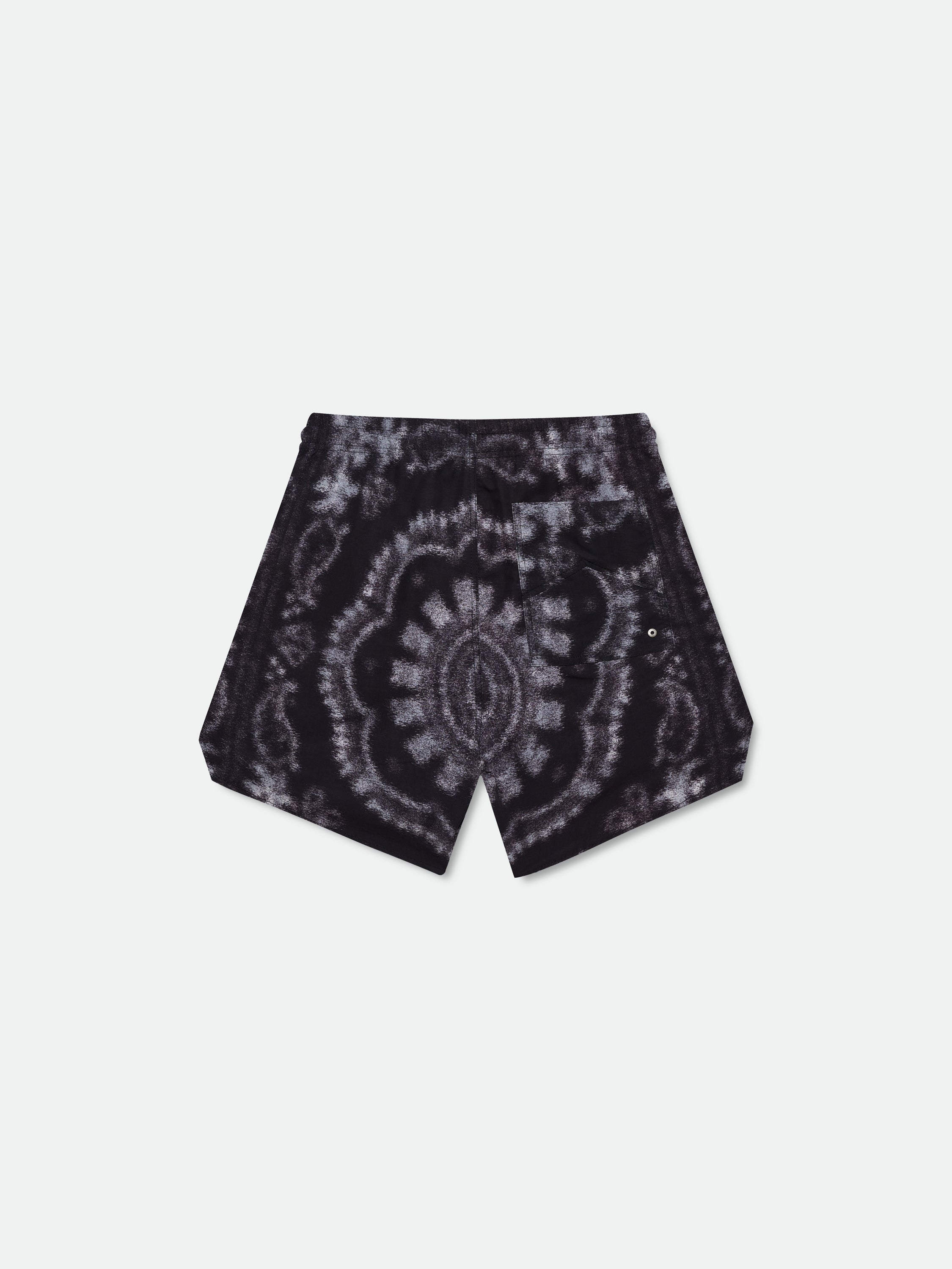 RHUDE MOTION BANDANA SWIM TRUNKS - BLACK