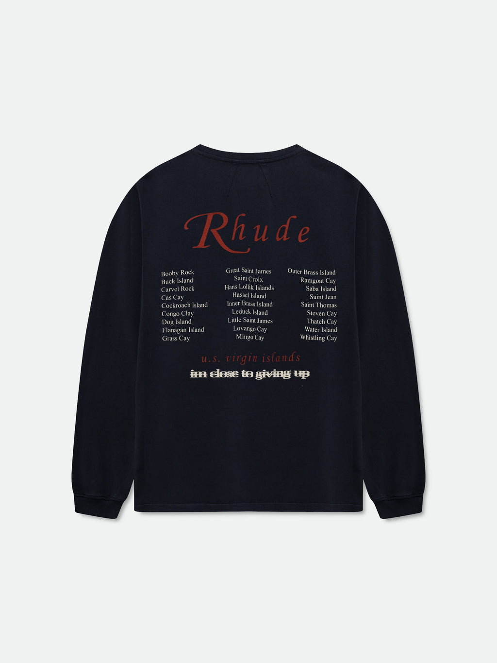 USVI REGATTA TOUR LS TEE - VINTAGE BLACK\/ WHITE\/ RED