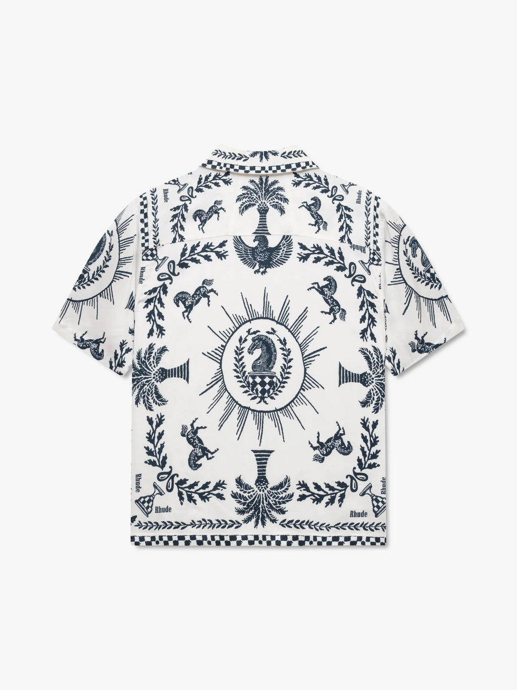REGISTA TILE PRINT BUTTON-UP SHIRT
