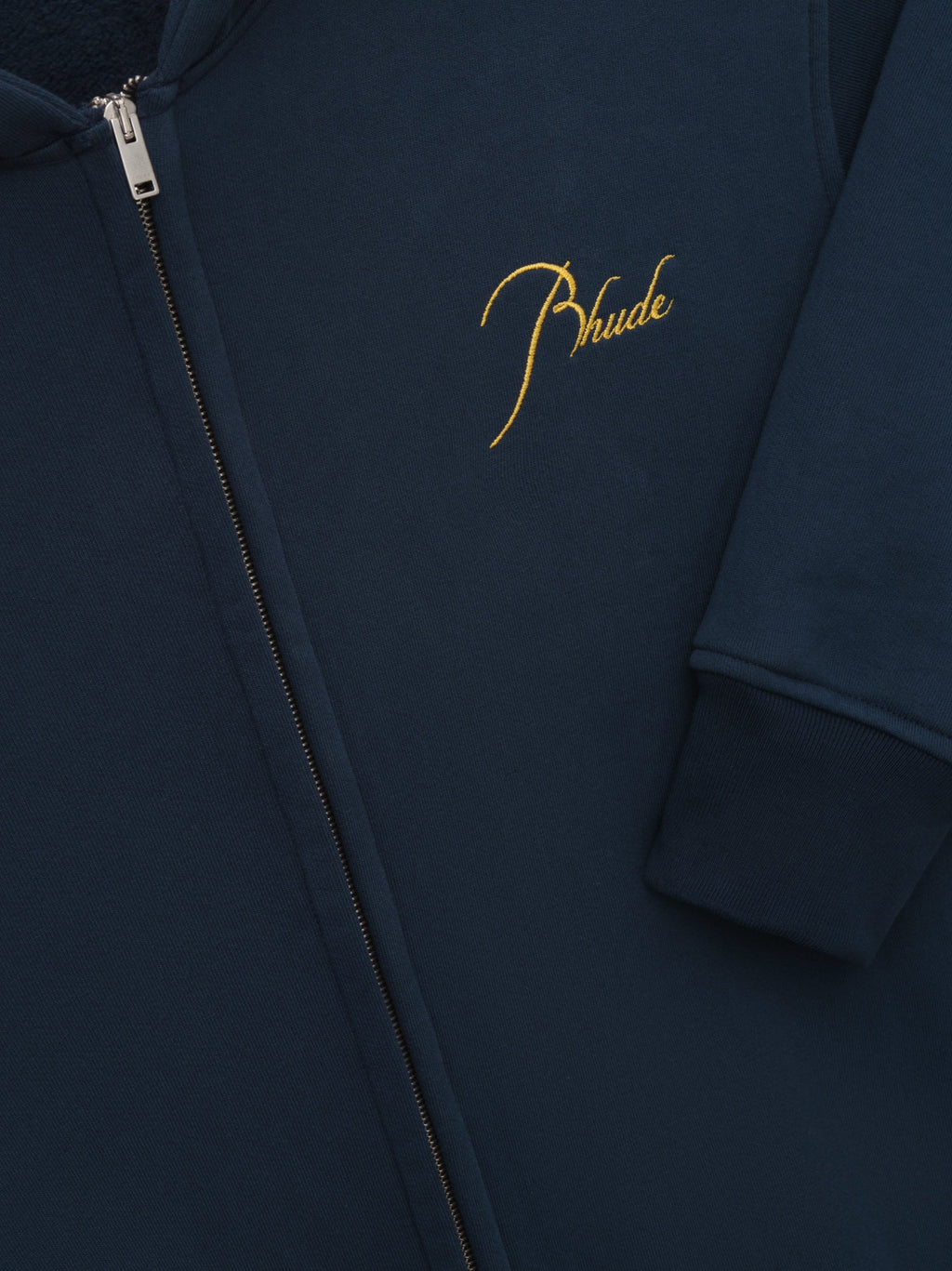 CLASSIQUE FULL ZIP HOODIE - NAVY\/YELLOW