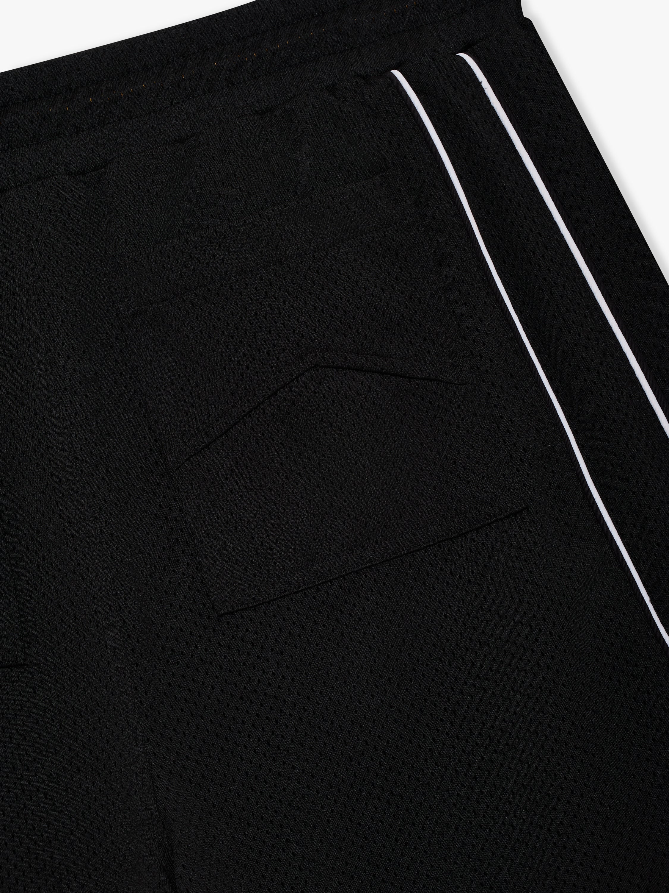 BAGGY MESH BASKETBALL SHORTS - BLACK\/WHITE