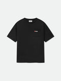 MOONLIGHT WOLF POCKET TEE - BLACK