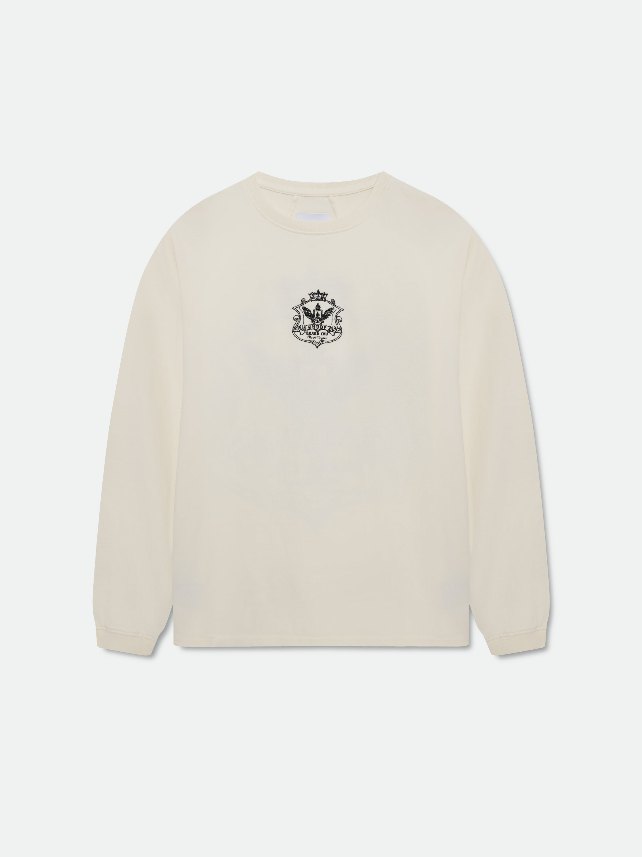 GRAND CRU CREST LS TEE - VINTAGE WHITE