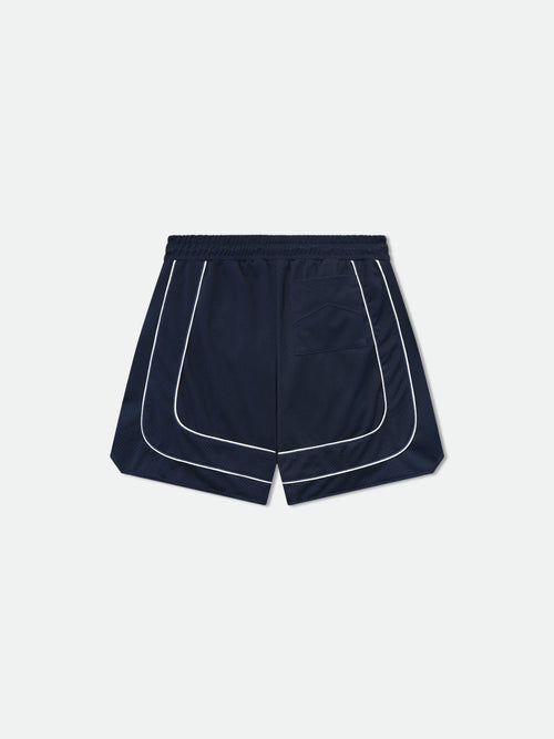 BAGGY COLLEGIATE LOGO SHORT - NAVY\/CREAM