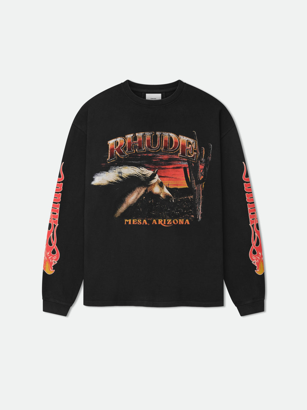 MESA STALLION LS TEE - VINTAGE BLACK
