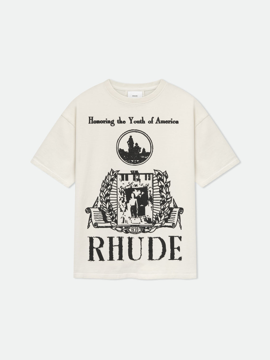 YOUTH OF AMERICA TEE - VTG WHITE\/BLACK