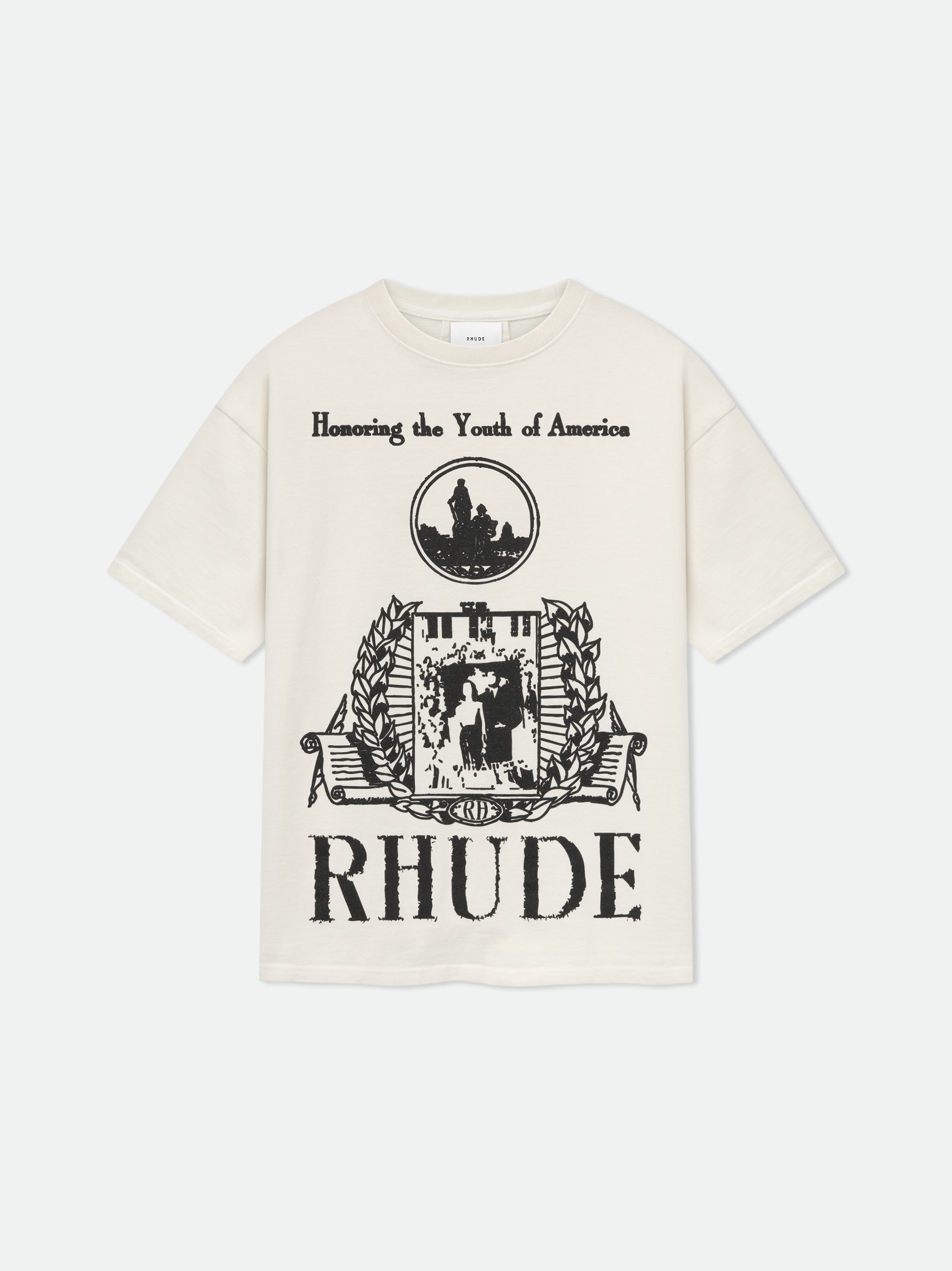 YOUTH OF AMERICA TEE - VTG WHITE\/BLACK