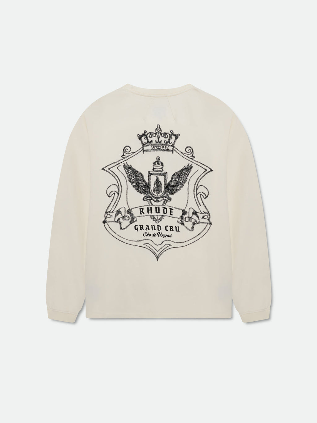 GRAND CRU CREST LS TEE - VINTAGE WHITE