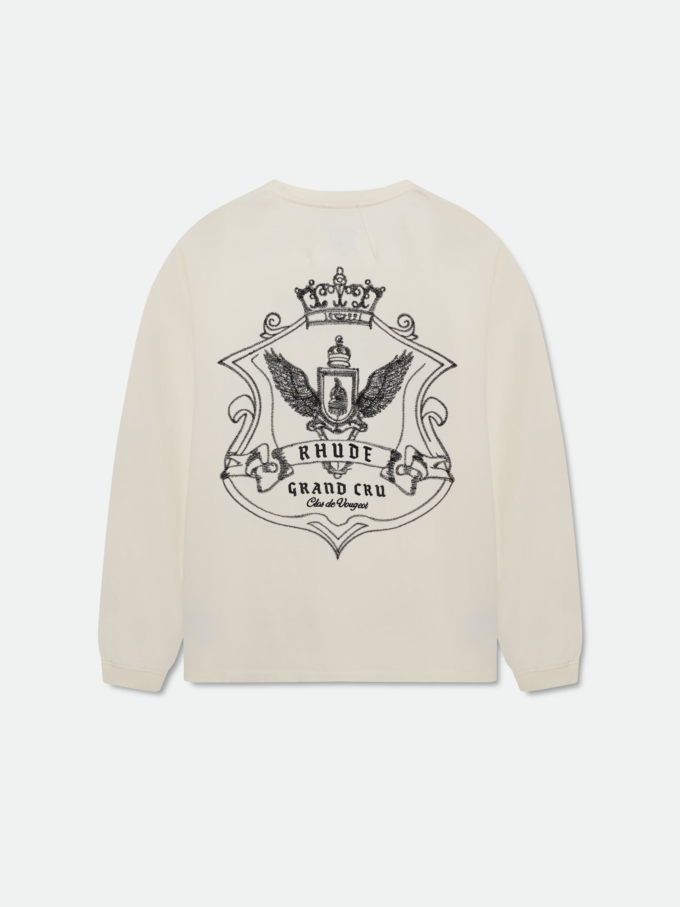 GRAND CRU CREST LS TEE - VINTAGE WHITE
