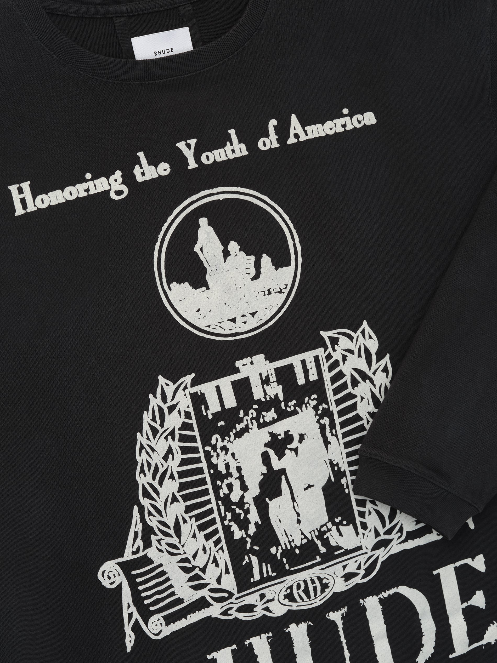 YOUTH OF AMERICA LS TEE - VINTAGE BLACK
