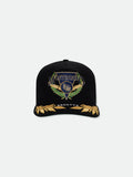 MONTENEGRO REGATTA TRUCKER HAT - BLACK \/ NAVY \/ GOLD