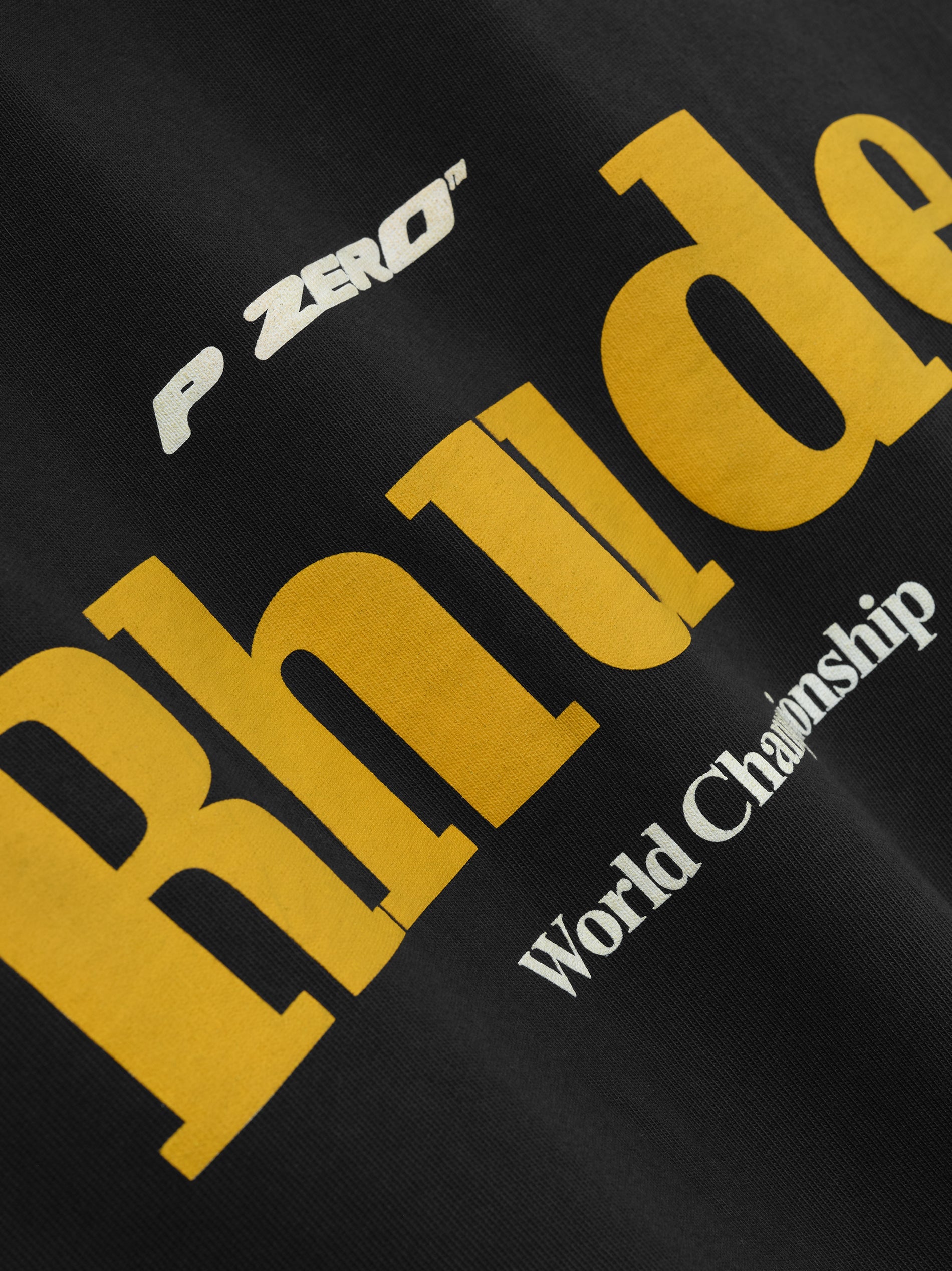 RHUDE WORLD CHAMP TEE - VTG BLACK