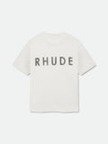 RHUDE LOGO SLUB TEE - VTG WHITE