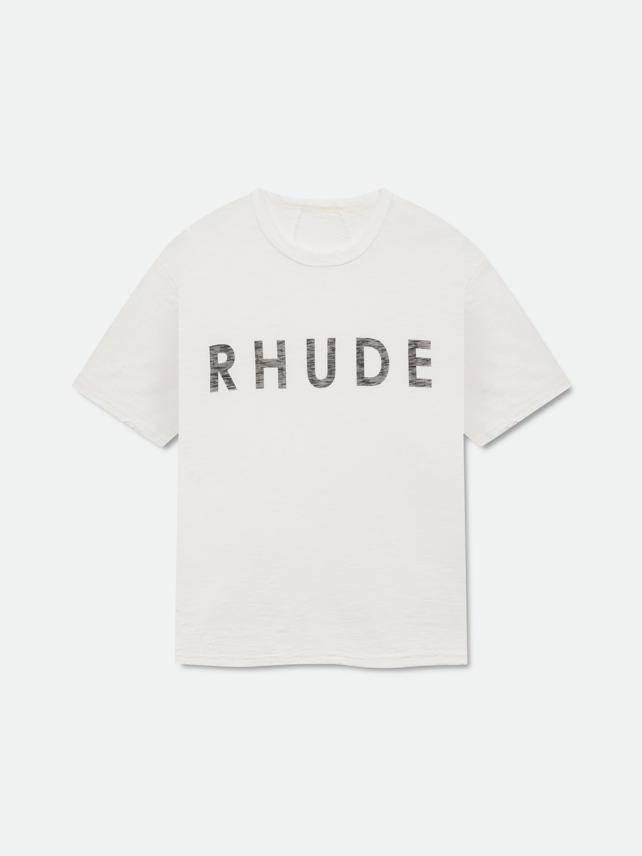 RHUDE LOGO SLUB TEE - VTG WHITE