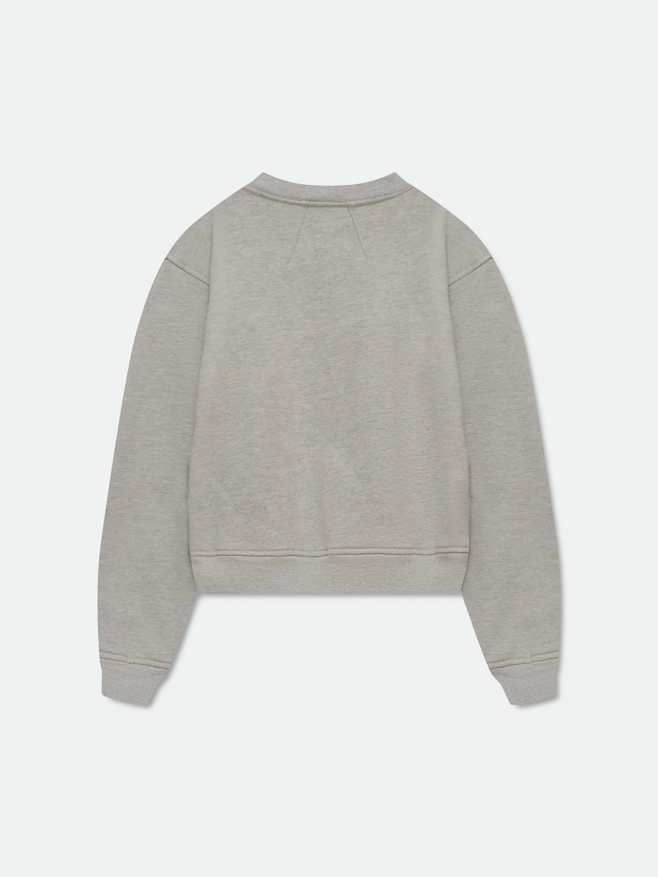 USA FLAG CREWNECK - HEATHER GREY