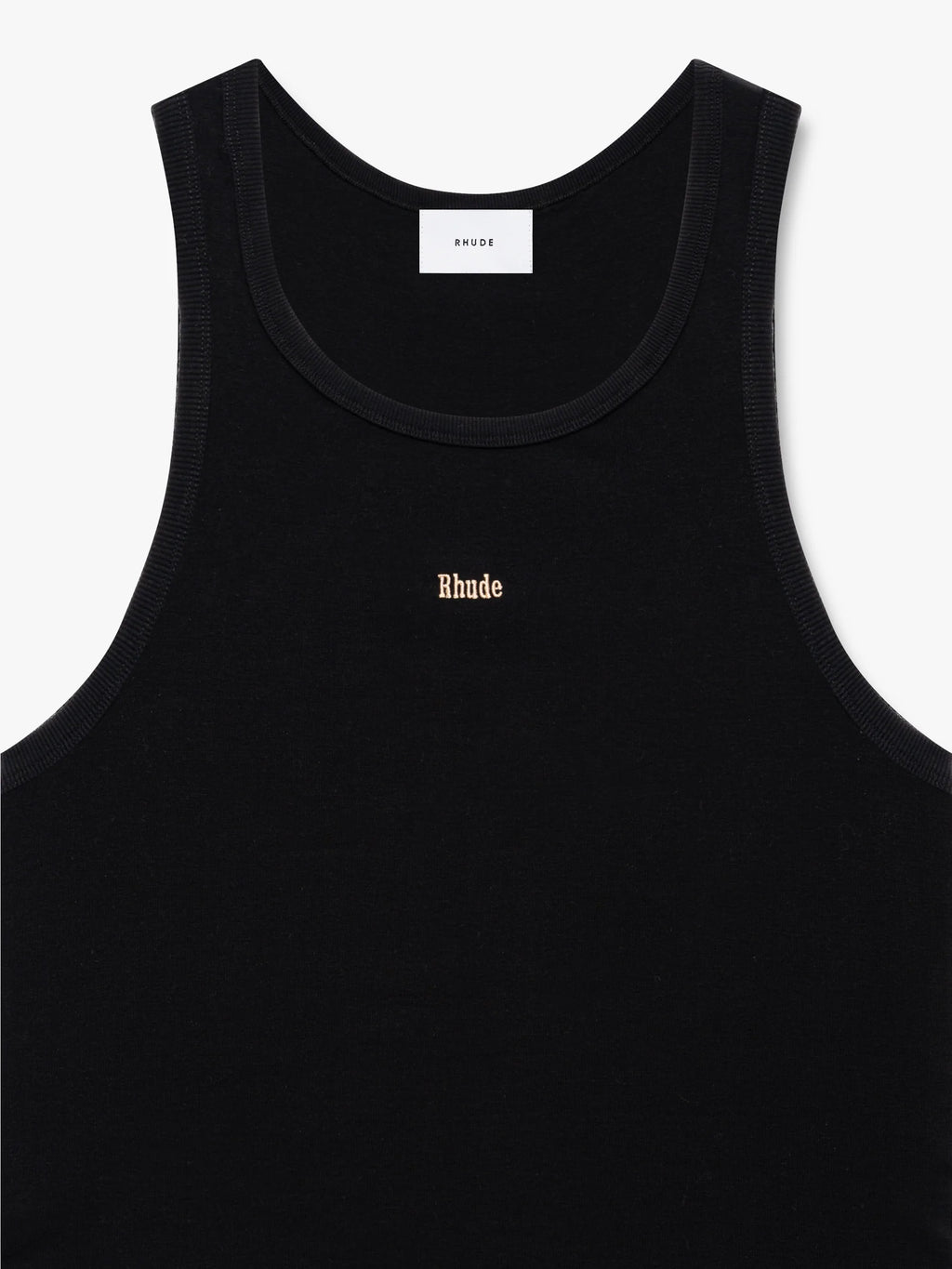 LOGO RIBBED TANK TOP