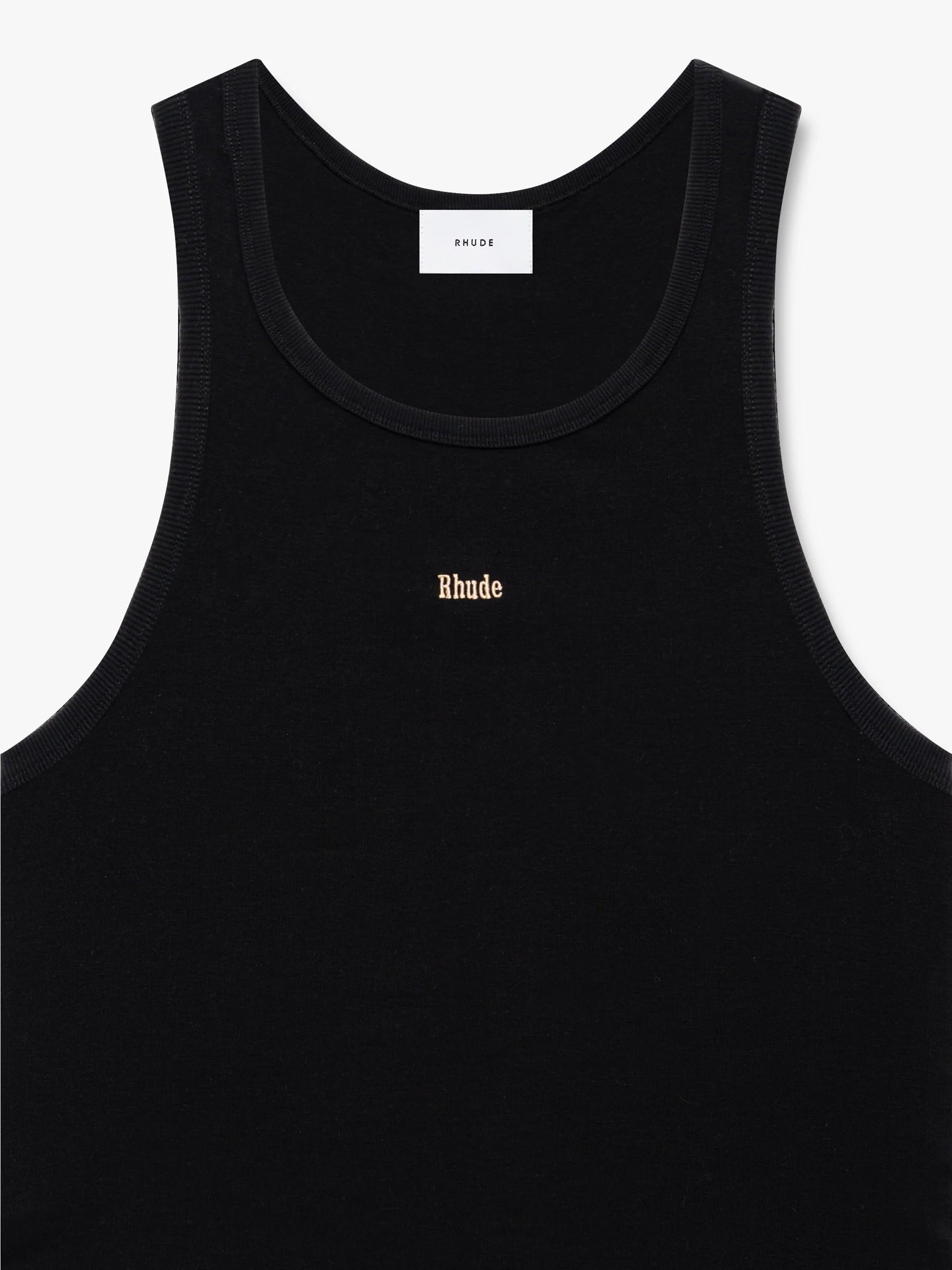 LOGO RIBBED TANK TOP