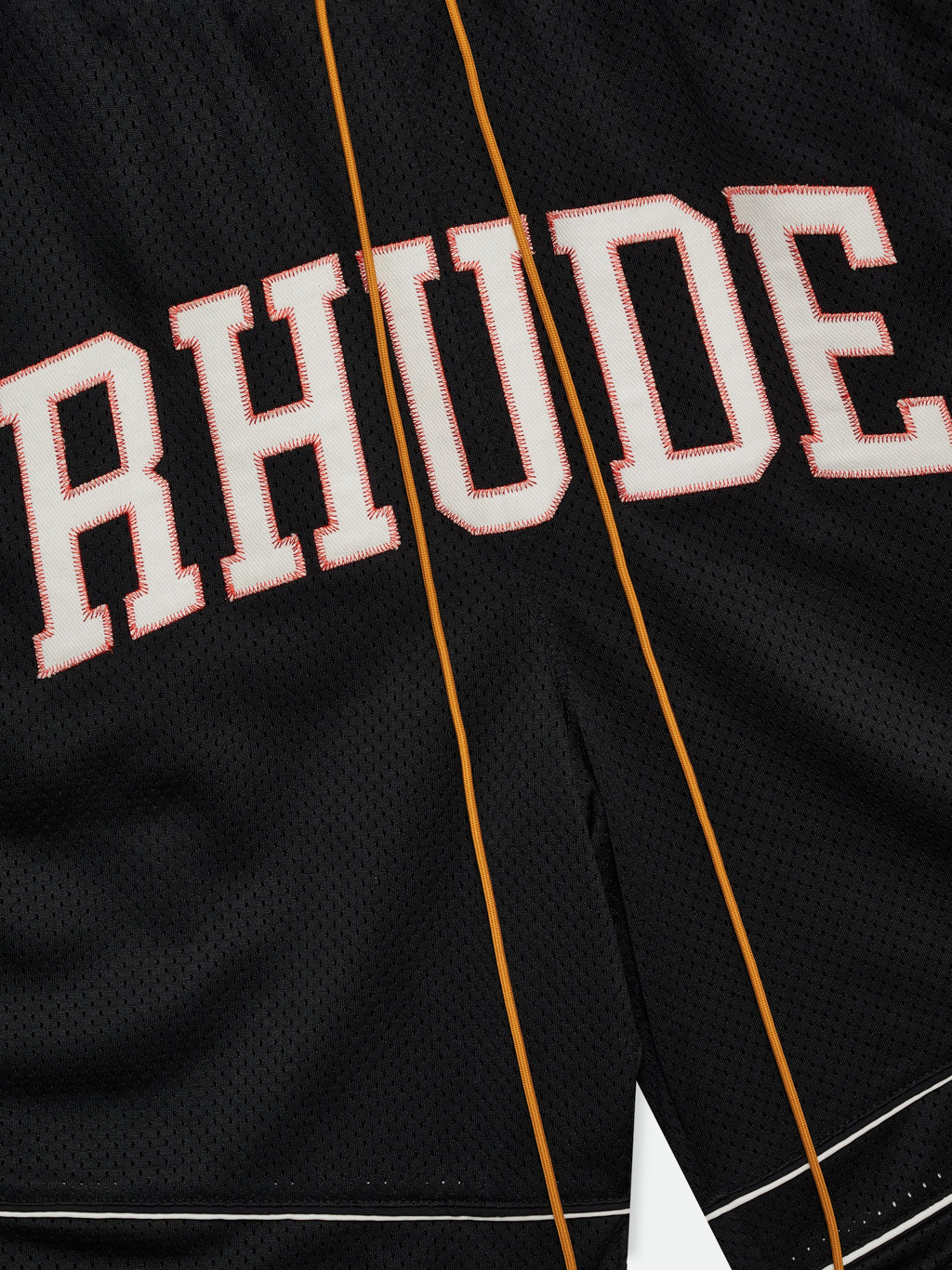 BAGGY COLLEGIATE LOGO SHORT - RED\/BLACK