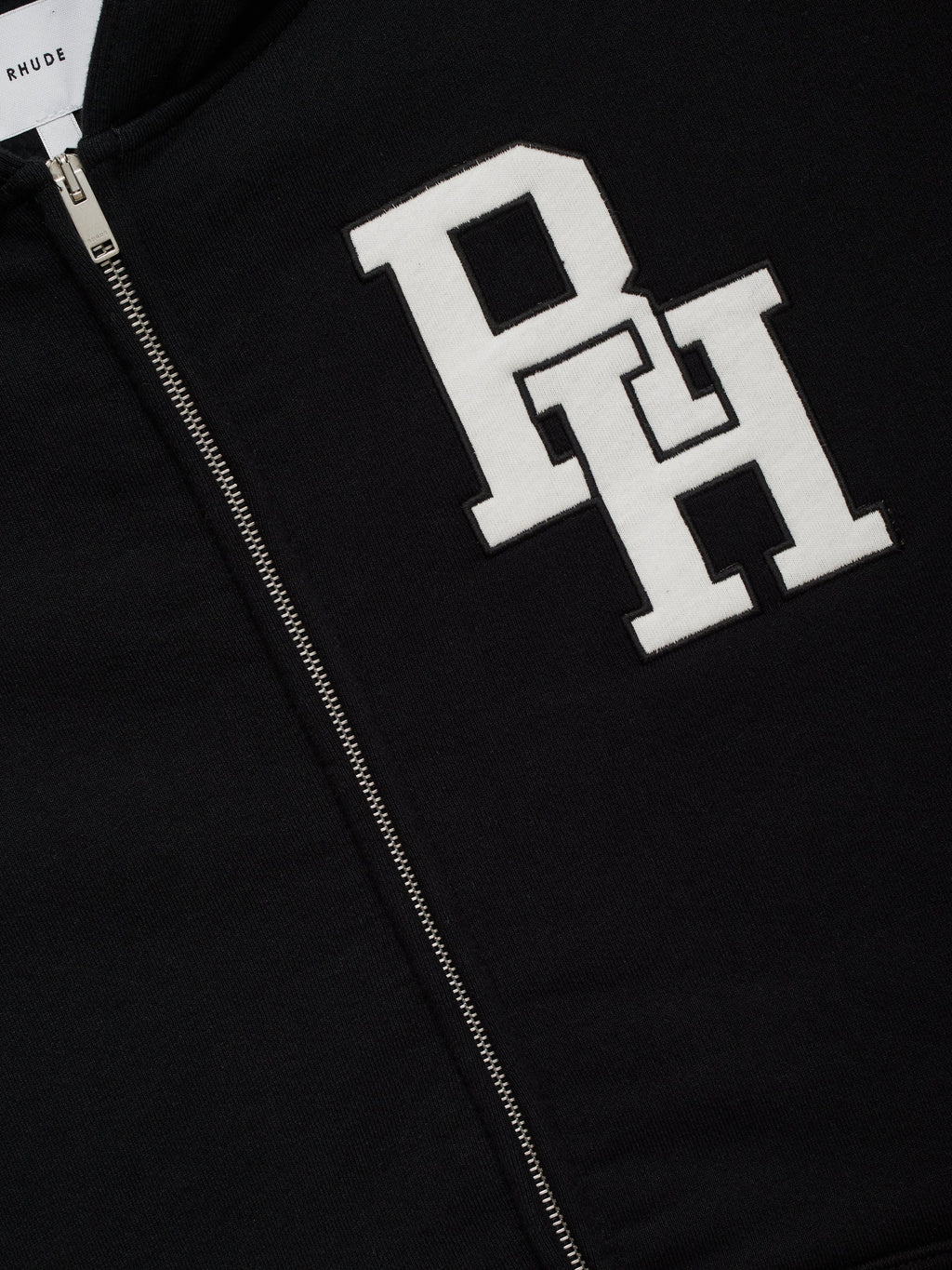 ZIPPERED HOOD LUNDUN JACKET - BLACK\/WHITE