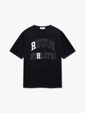 RHUDE ATHLETIC TEE - VINTAGE BLACK\/ WHITE