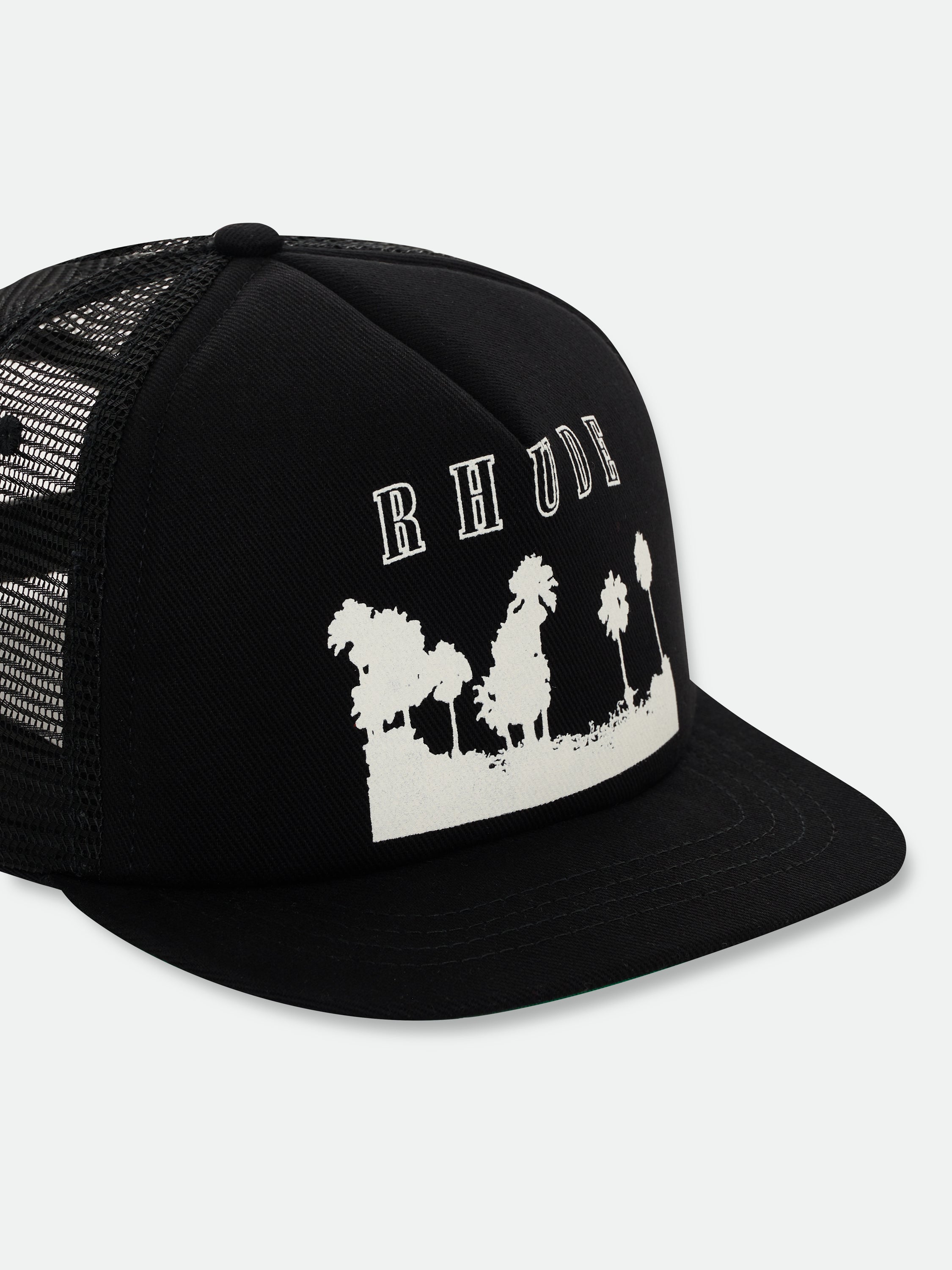 THOUSAND PALMS TRUCKER HAT - BLACK\/WHITE