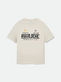 RHUDE REGATTA CLUB TEE - VINTAGE WHITE\/ BLACK \/ GREEN