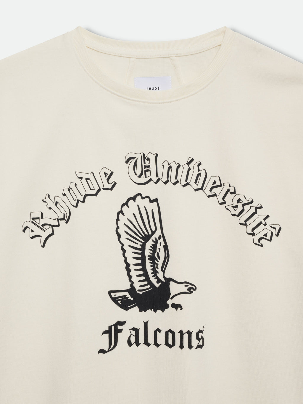 COLLEGIATE FALCONS TEE - VINTAGE WHITE\/ BLACK