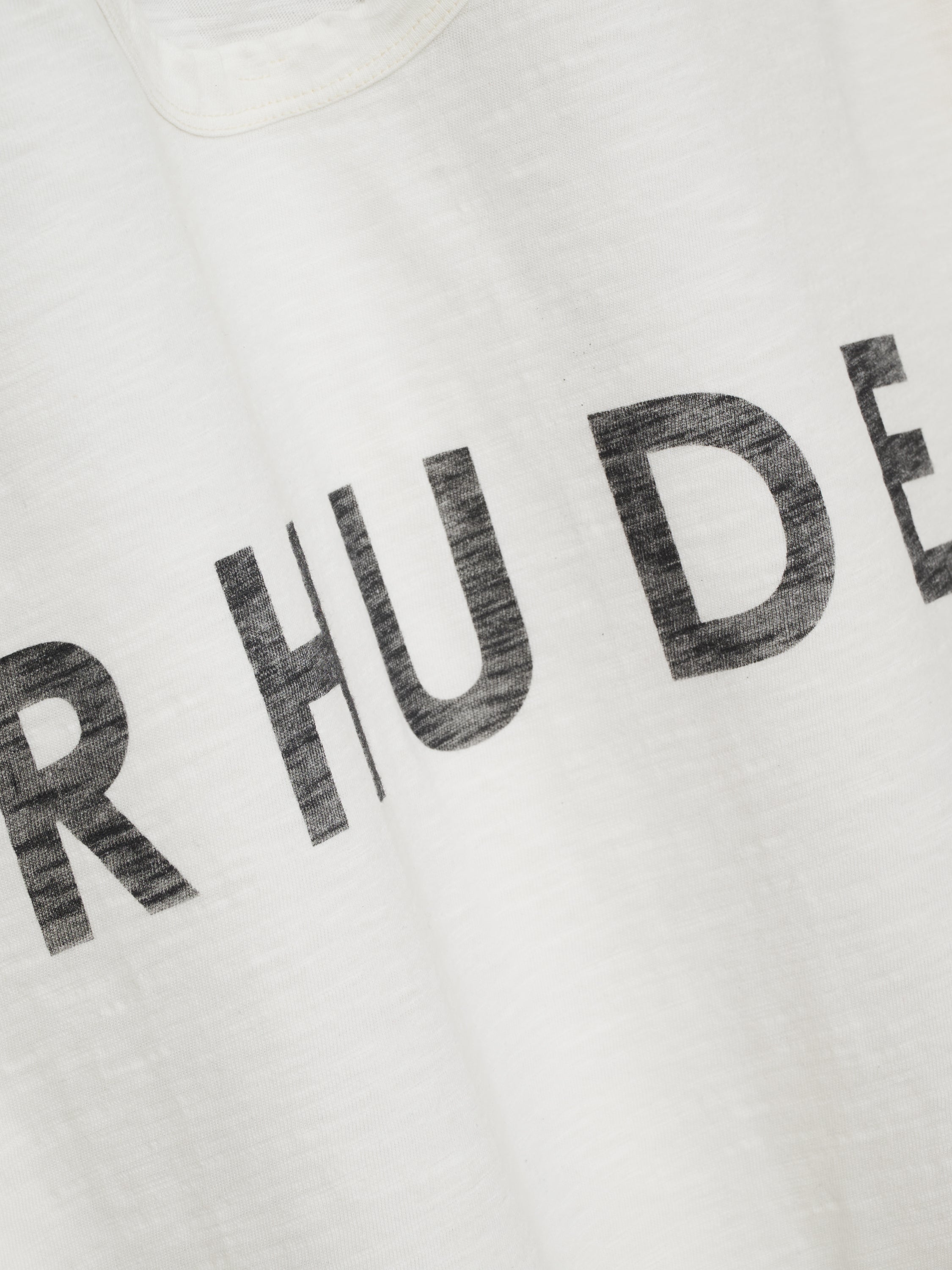 RHUDE LOGO SLUB TEE - VTG WHITE
