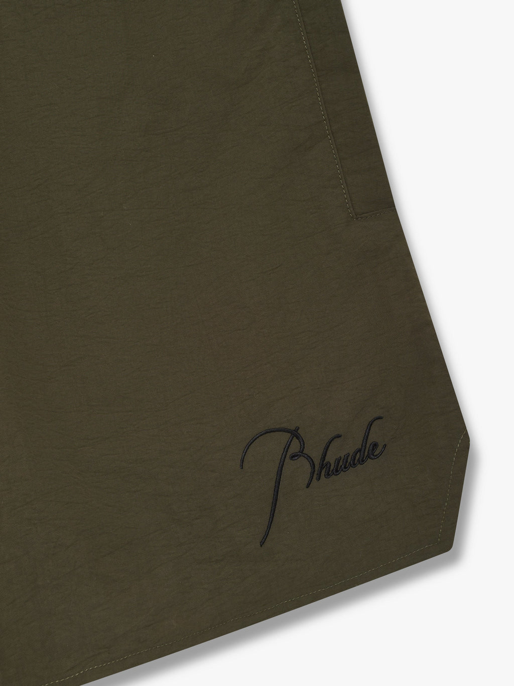 RHUDE RADIATOR SWIM TRUNKS - MOSS GREEN\/BLACK
