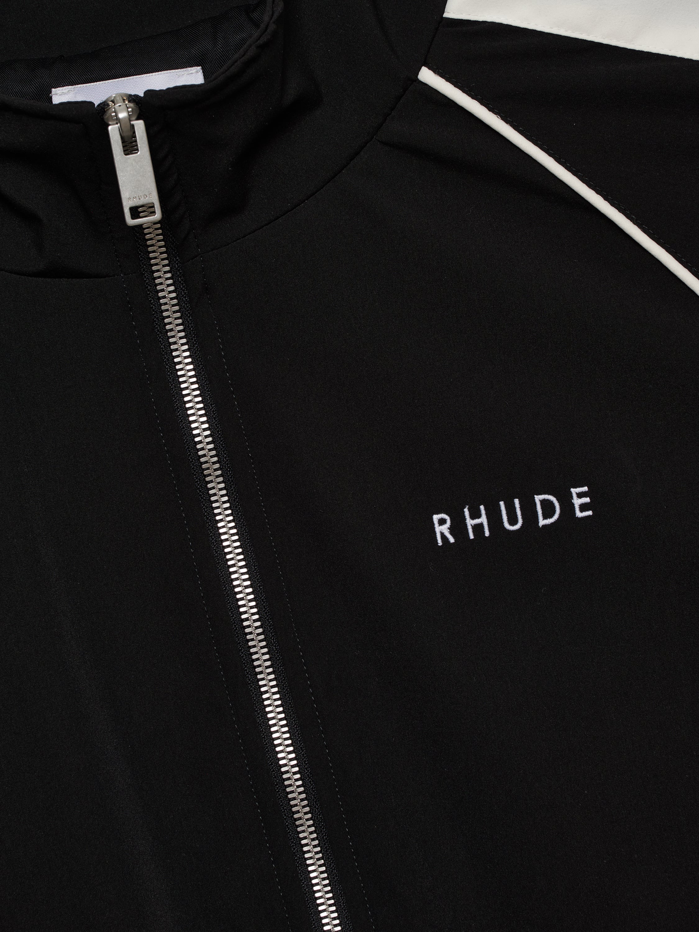 RAMONA PIPING TRACK JACKET - BLACK \/ WHITE