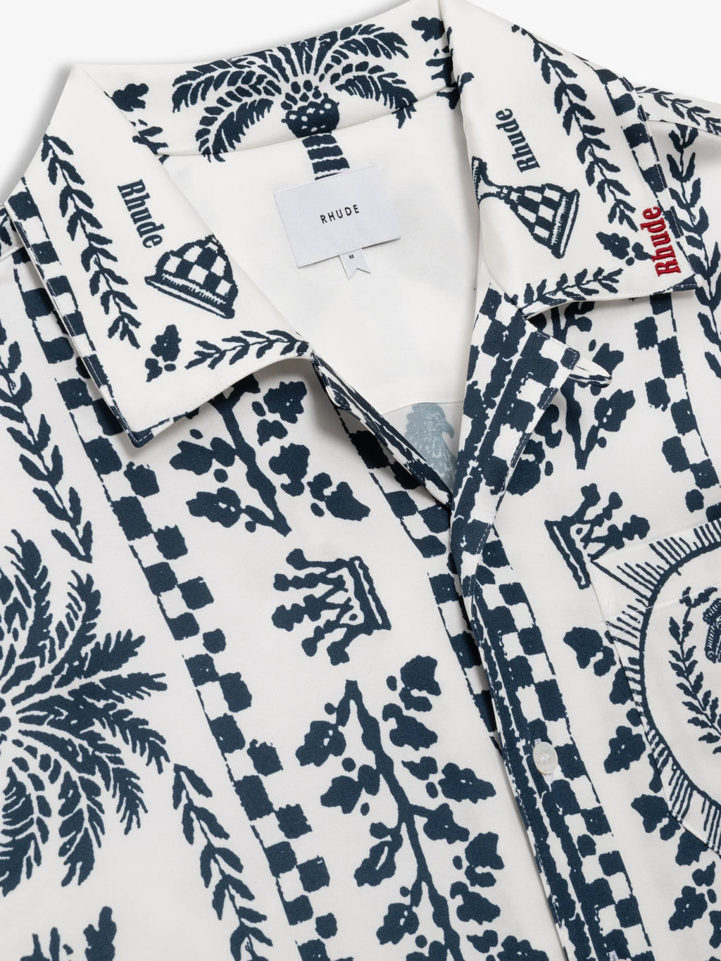 REGISTA TILE PRINT BUTTON-UP SHIRT