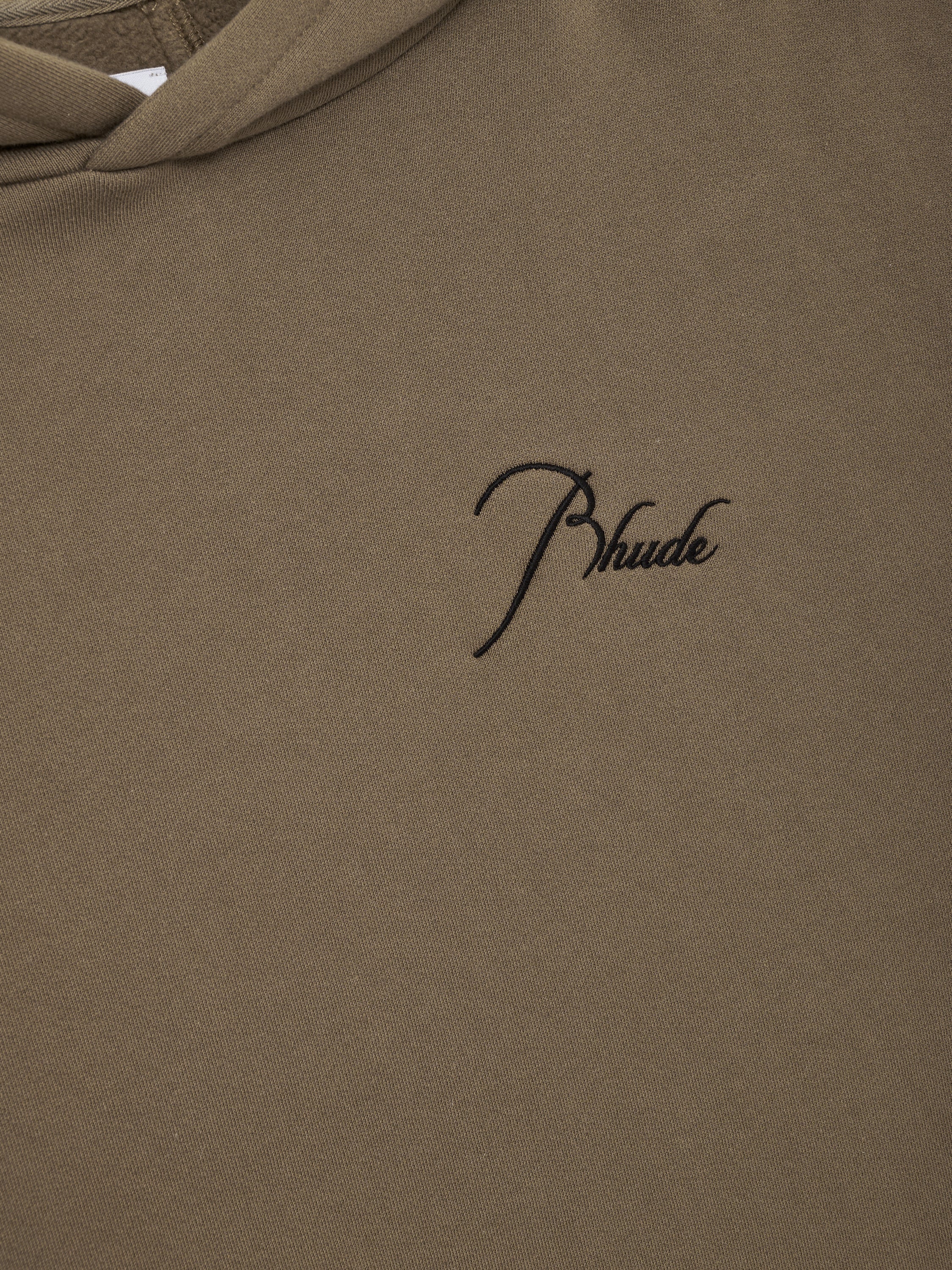 CLASSIQUE SIDE ZIP PULLOVER HOODIE - MOSS