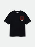 CHEVRON LOGO REPEAT TEE - VTG BLACK\/RED