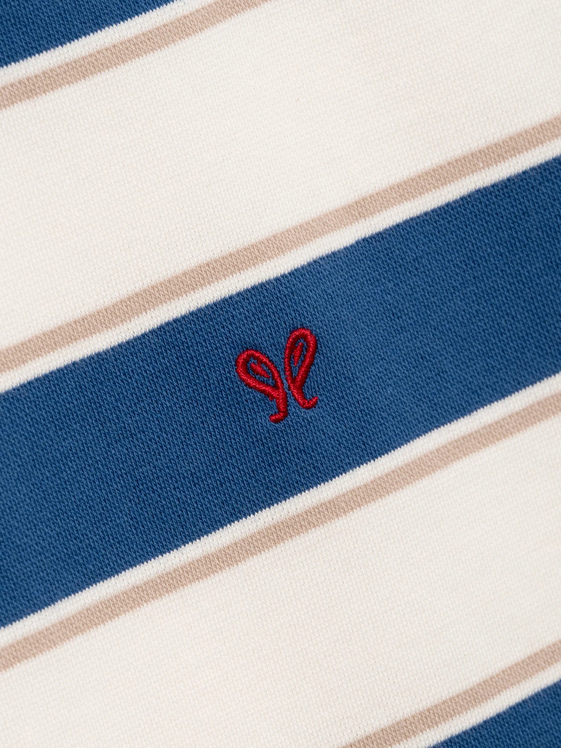FONTAINE STRIPED SS POLO SHIRT