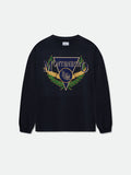 MONTENEGRO REGATTA LS TEE - VINTAGE BLACK\/ NAVY\/ GREEN